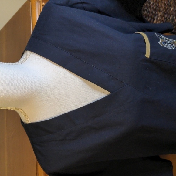 MKE BREWERS genuine merchandise MLB 2XL dark navy Surgical Scrub Top - Picture 5 of 11